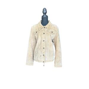 🤎 Vintage Suede Trucker Jacket – Free People Vibe – Women’s Large